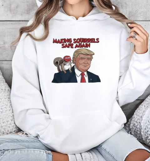 Make Squirrels Safe Again Trump 2024  Unisex Hoodie