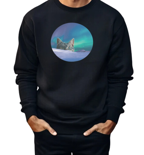 Meowthern Lights  Unisex Sweatshirt