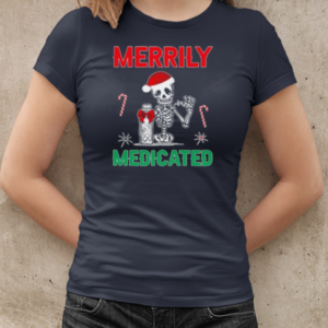 Merrily Medicated Retro Sarcasm Chronic Pain  Classic Women's T-shirt