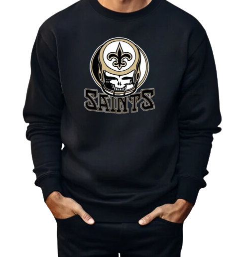 NFL And Grateful Dead And New Orleans Saints 2024  Unisex Sweatshirt