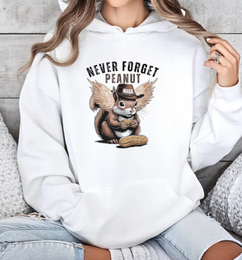 Peanut Squirrel Never Forget Peanut 2024  Unisex Hoodie