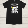 Peanuts Snoopy And Woodstock Coffee And Dogs Make Me Happy You Not So Much  Classic Men's T-shirt