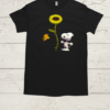 Peanuts Snoopy And Woodstock Sunflower Here Comes The Sun  Classic Men's T-shirt