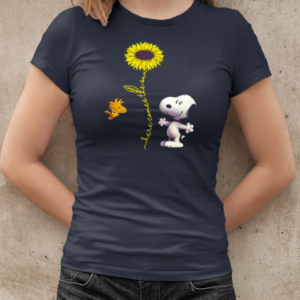 Peanuts Snoopy And Woodstock Sunflower Here Comes The Sun  Classic Women's T-shirt