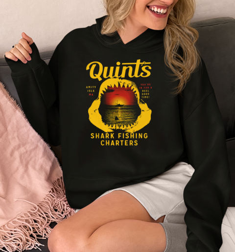 Quint's Shark Fishing Charters  Unisex Hoodie