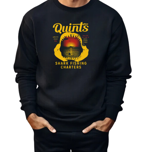 Quint's Shark Fishing Charters  Unisex Sweatshirt