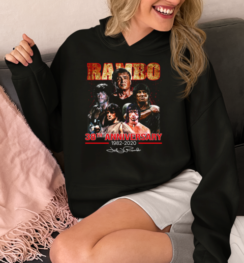 Rambo 38th Anniversary 1982 2020 Signature  Unisex Hoodie