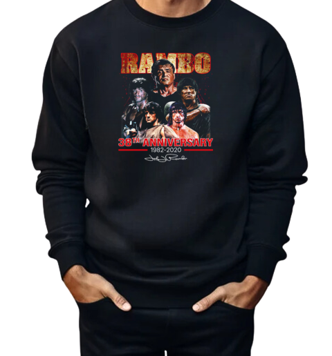 Rambo 38th Anniversary 1982 2020 Signature  Unisex Sweatshirt