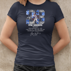 Ryne Sandberg 23 Ryno Philadelphia Phillies Chicago Cubs Thank You For The Memories  Classic Women's T-shirt