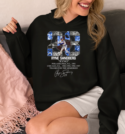 Ryne Sandberg 23 Ryno Philadelphia Phillies Chicago Cubs Thank You For The Memories  Unisex Hoodie