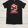 Santa Claus Rock Guitar Merry Christmas  Classic Men's T-shirt