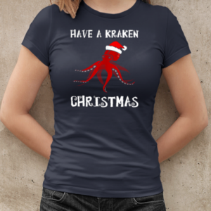 Santa hat have a kraken Christmas 2024  Classic Women's T-shirt