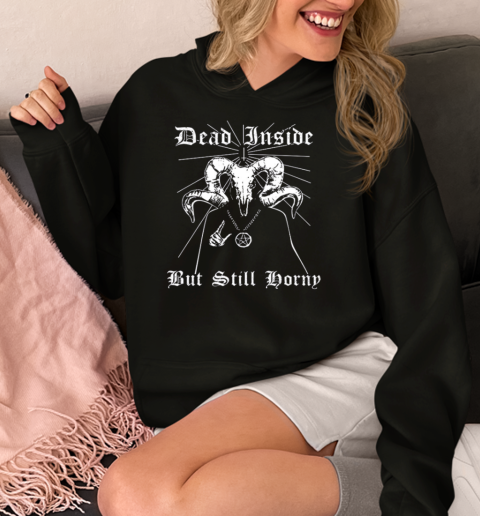 Satan Dead Inside But Still Hornp  Unisex Hoodie