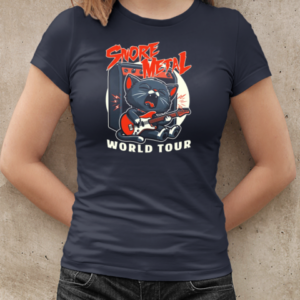 Sleep Rock and Roll Cat  Cute Guitar Pet  Classic Women's T-shirt