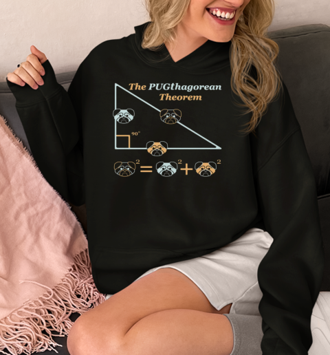 The Pugthagorean Theorem  Unisex Hoodie