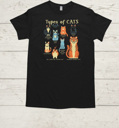 Types Of Cats T-Shirt