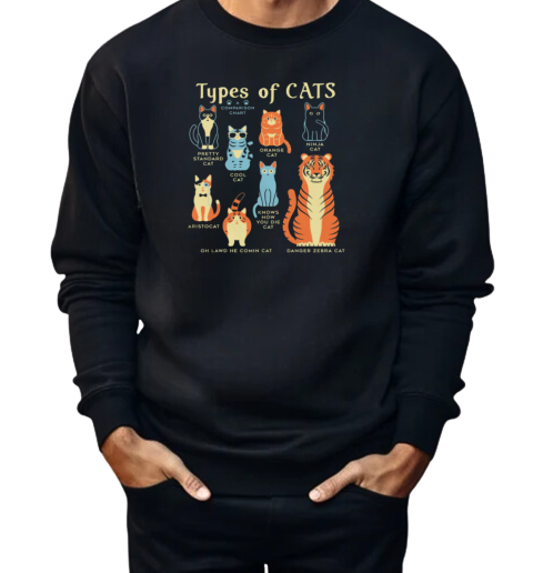 Types Of Cats  Unisex Sweatshirt