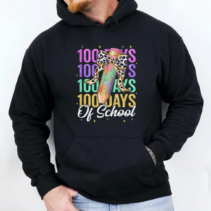100 Days Of School Teacher 100th Day Of School Girls T-Shirt Unisex Hoodie