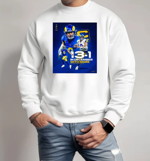 13 1 In December With Rams Matthew Stafford #9 Signature Los Angeles Rams  Unisex Sweatshirt