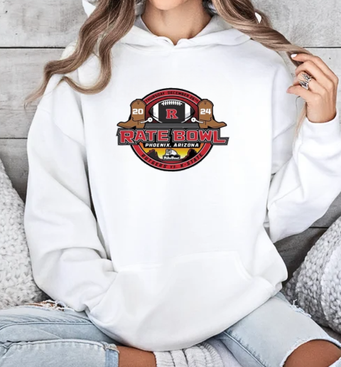 2024 Rate Bowl Scarlet Knights Rutgers Rodeo Logo  Unisex Hoodie