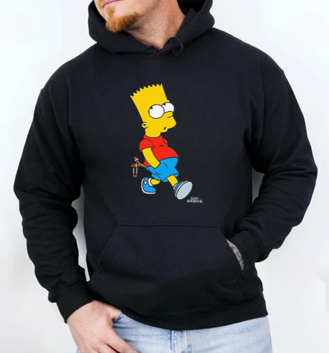 20th Century Television The Simpsons Bart Simpson With Slingshot T-Shirt Unisex Hoodie