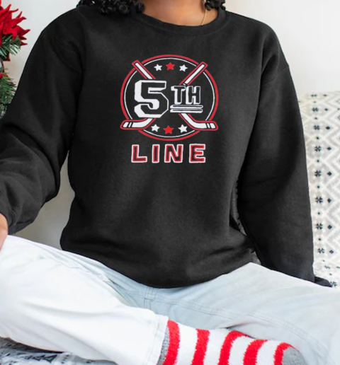 5th Line Crest Hockey T-Shirt Unisex Sweatshirt