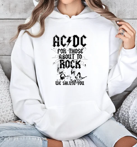 ACDC For Those About To Rock Live We Salute You 2025 T-Shirt Unisex Hoodie