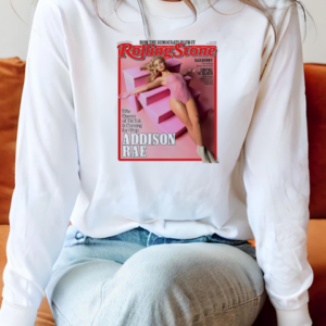 Addison Rae Stuns For Rolling Stone Magazine February 2025 T-Shirt Long Sleeved T-shirt 