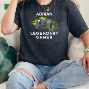 Adrian Name Gift Personalized Legendary Gamer T-Shirt Classic Women's T-shirt