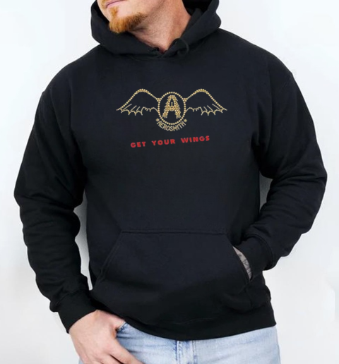 Aerosmith Get Your Wings Bling Concert T-Shirt Unisex Hoodie