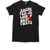 Alphabet Abc Love You Shirt Valentine's Day Heart T-Shirt Classic Men's T-shirt