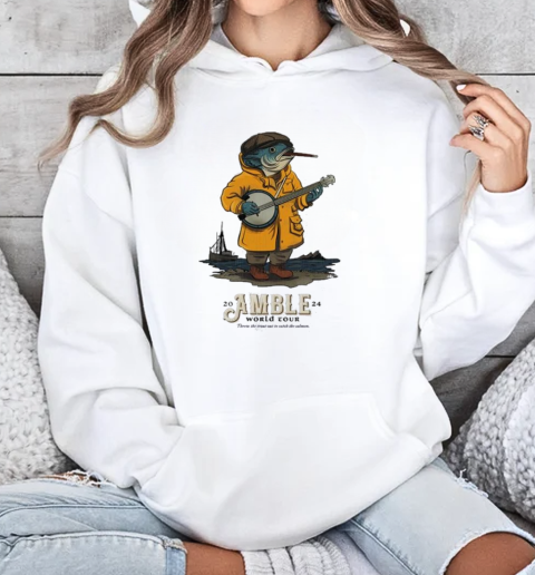 Amble 2024 Fish Tour T-Shirt Unisex Hoodie