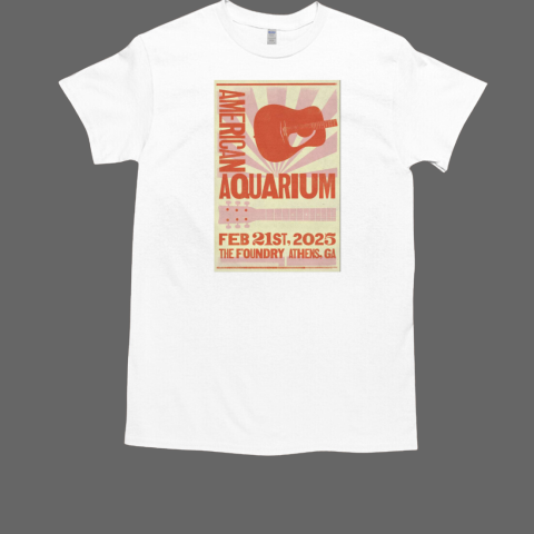 American Aquarium Athens, Georgia February 21st 2025 Tour T-Shirt