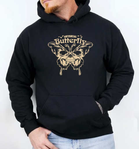 Antisocial butterfly T-Shirt Unisex Hoodie