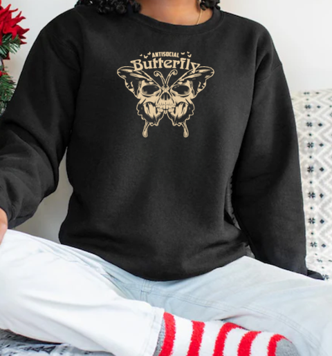 Antisocial butterfly T-Shirt Unisex Sweatshirt