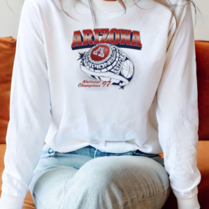 Arizona Wildcats National Champions '97 Ring T-Shirt Long Sleeved T-shirt 