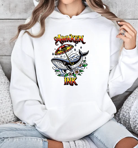 Awaken ink whale classic  Unisex Hoodie