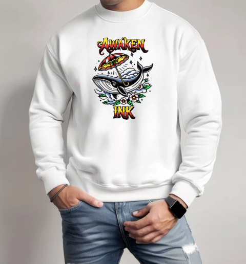 Awaken ink whale classic  Unisex Sweatshirt