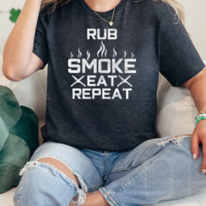 Bbq Rub Smoke Eat Repeat Funny Chef T-Shirt Classic Women's T-shirt