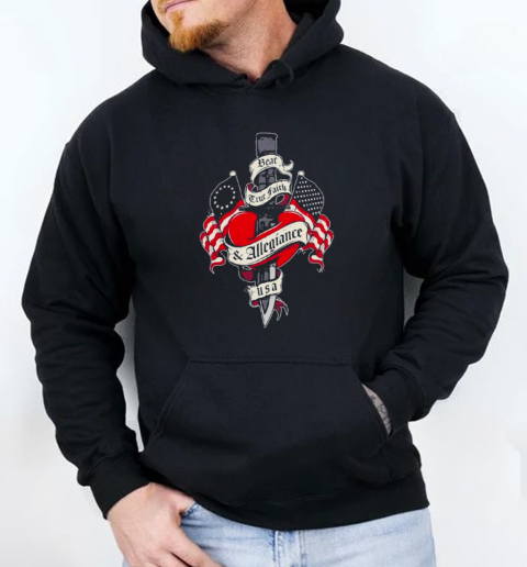 Bear True Faith And Allegiance USA T-Shirt Unisex Hoodie