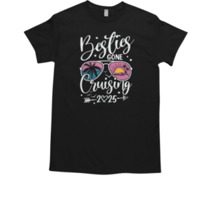 Besties Gone Cruising 2025 Girls Matching Women Cruise T-Shirt Classic Men's T-shirt