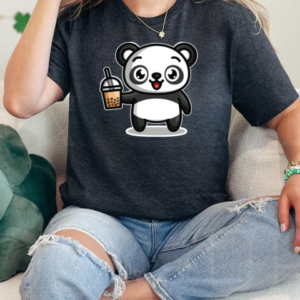 Bubble Boba Tea Kawaii Panda Bear T-Shirt Classic Women's T-shirt