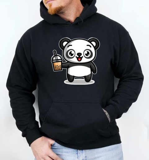 Bubble Boba Tea Kawaii Panda Bear T-Shirt Unisex Hoodie