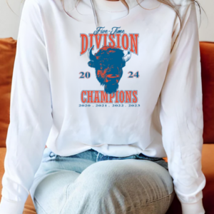 Buffalo Bills 2024 Retro Vintage Fivetime Champs T-Shirt Long Sleeved T-shirt 