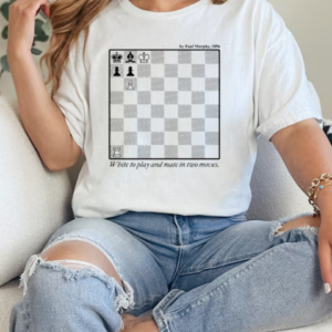 By Paul Morphy 1856 White To Play And Mate In Two Moves T-Shirt Classic Women's T-shirt