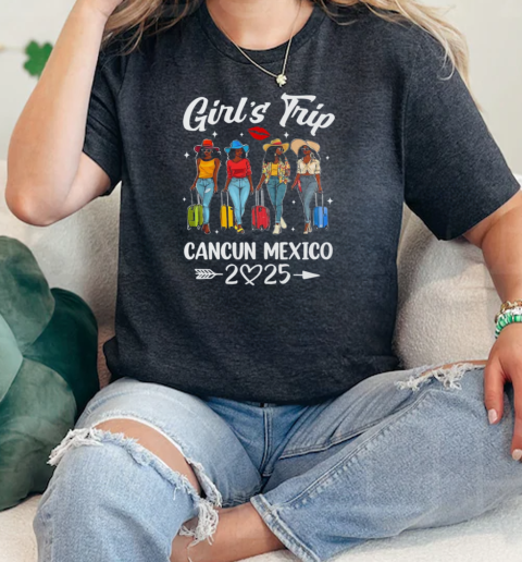 Cancun Mexico Girls Trip 2025 Birthday Squad Women Vacation T-Shirt Classic Women's T-shirt