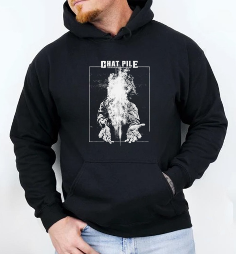 Chat Pile Fire Face T-Shirt Unisex Hoodie