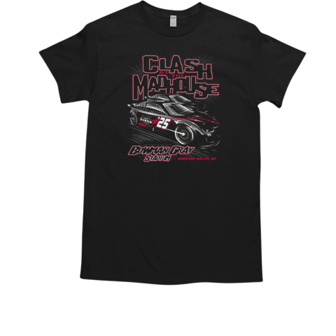 Clash At The Madhouse 2025 Clash At Bowman Gray Stadium Ghost Car Winston Salem NC T-Shirt