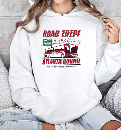 College Football Playoff 2025 Retro Brands Ohio State Road Trip T-Shirt Unisex Hoodie