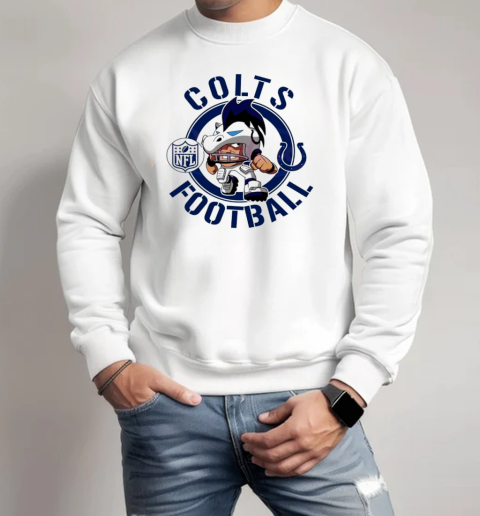 Colts Football NFL Rush Zone Cartoon Character T-Shirt Unisex Sweatshirt